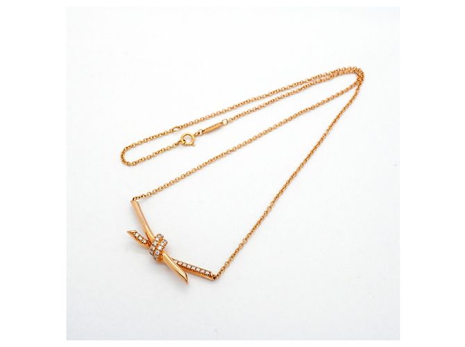 Autre Marque Collana Knot di Tiffany & Co. in oro rosa 18K - vista 3