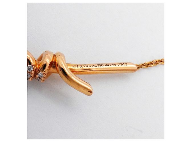 Autre Marque Collana Knot di Tiffany & Co. in oro rosa 18K - vista 6