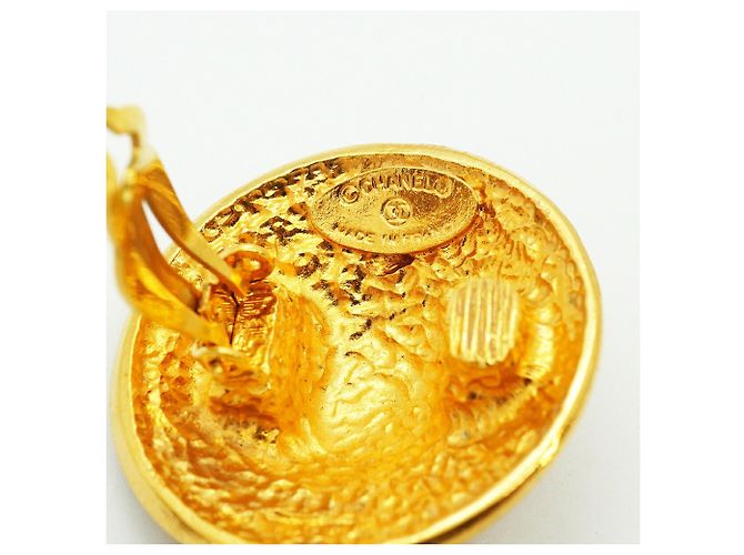 Orecchini a clip Chanel placcati in oro - vista 4
