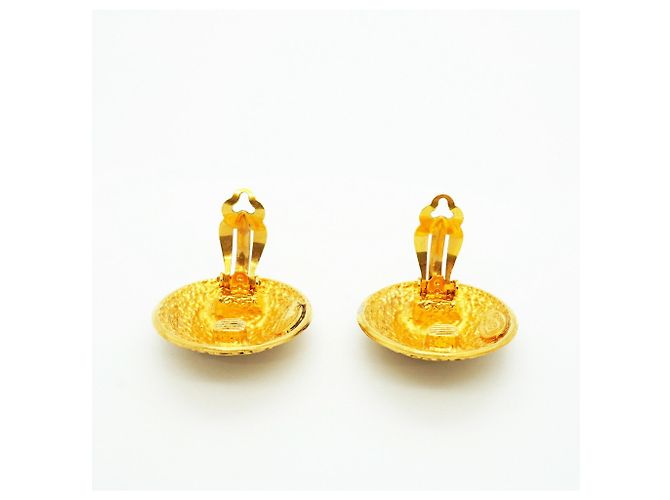 Orecchini a clip Chanel placcati in oro - vista 6