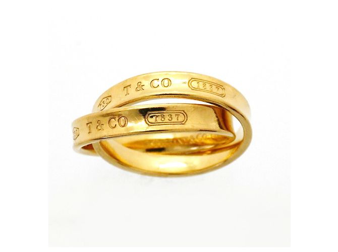 Autre Marque Anello Tiffany & Co. 1837 Interlocking Band Ring - vista 2