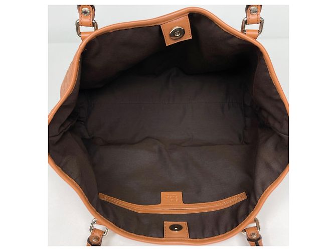 Borsa Tote Gucci Guccissima in pelle marrone - vista 6