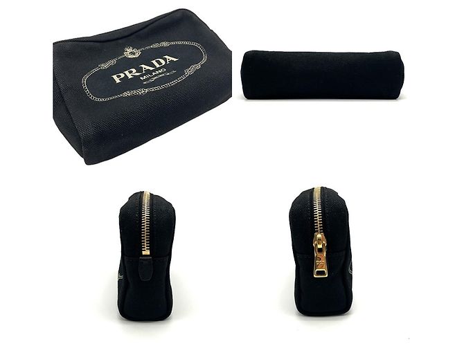 Pouch Prada Canapa in Black - vista 4