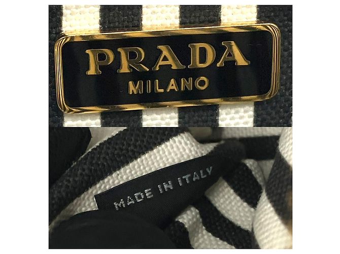 Pouch Prada Canapa in Black - vista 7