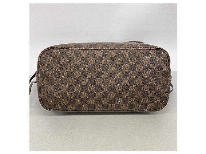 Borsa Tote Louis Vuitton Damier Neverfull MM N51105 Ebene - vista 3