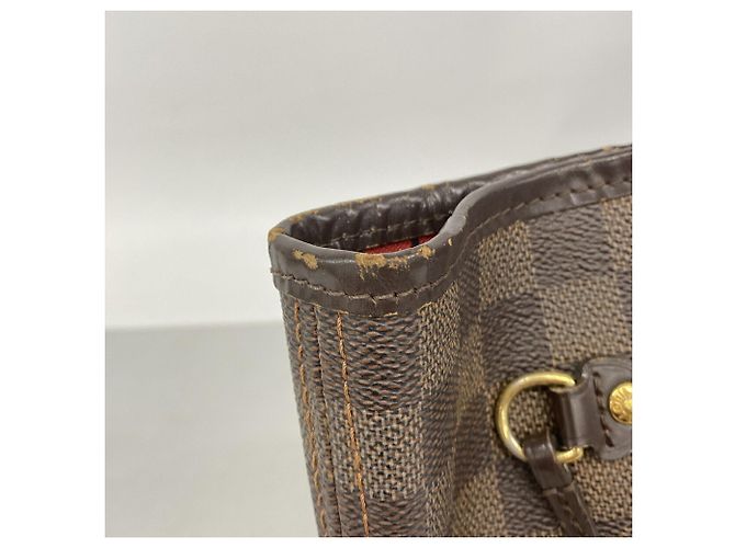 Borsa Tote Louis Vuitton Damier Neverfull MM N51105 Ebene - vista 9