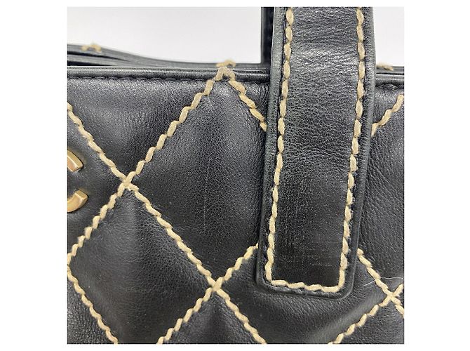 Chanel Wild Stitch Leder-Tote Bag - Ansicht 11