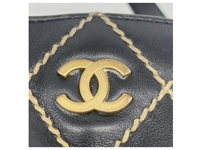 Chanel Wild Stitch Leder-Tote Bag - Ansicht 13