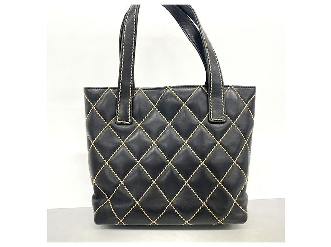 Chanel Wild Stitch Leder-Tote Bag - Ansicht 15