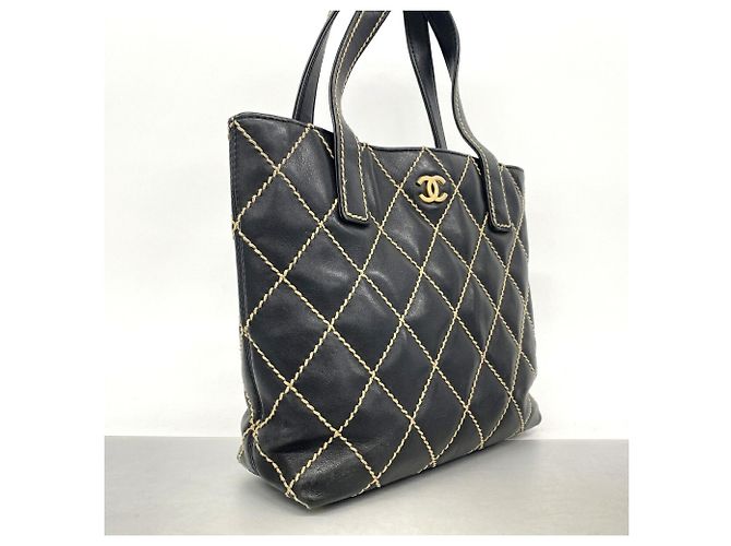Chanel Wild Stitch Leder-Tote Bag - Ansicht 2