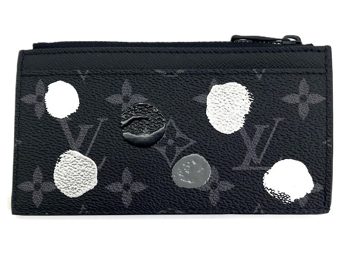 Portacarte e portamonete Louis Vuitton Monogram Eclipse - vista 2