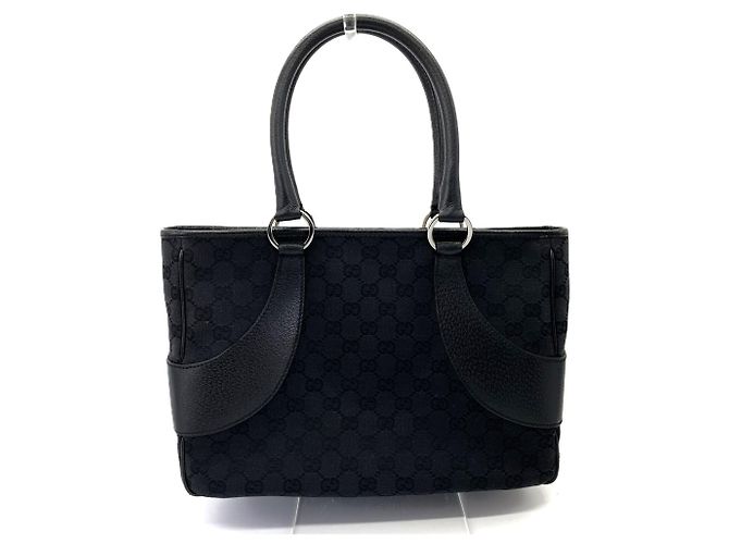 Borsa Tote Gucci GG Canvas Nera - view 2