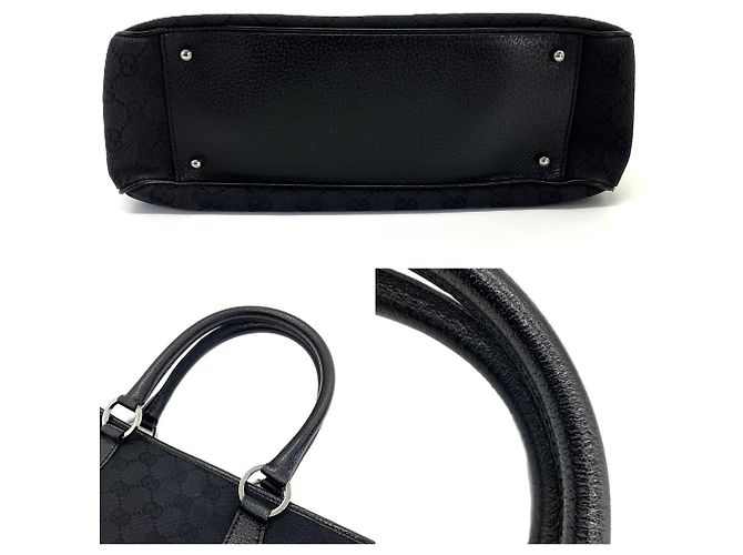 Borsa Tote Gucci GG Canvas Nera - view 4