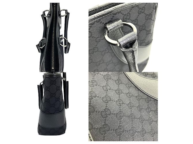 Borsa Tote Gucci GG Canvas Nera - view 5