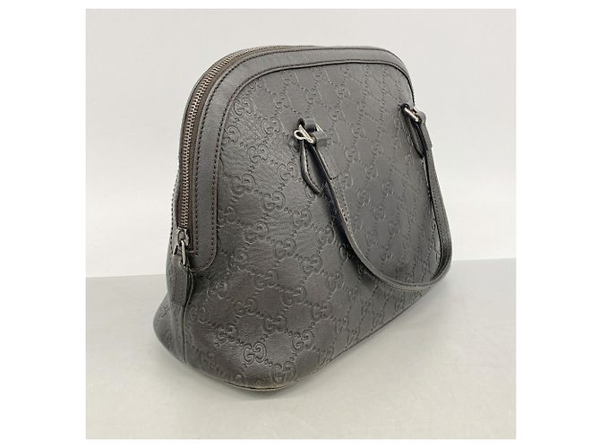 Borsa a mano Gucci in pelle marrone scuro - vista 2
