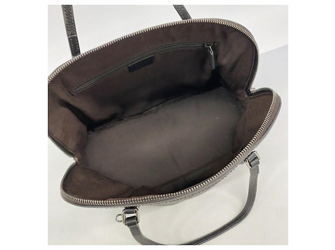 Borsa a mano Gucci in pelle marrone scuro - vista 4