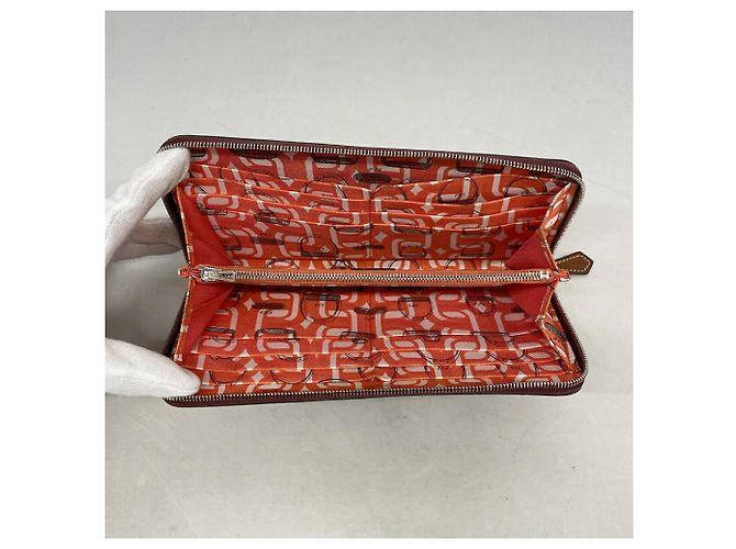Hermès Billetera Larga Hermes Azap en Piel Epsom Rouge H - vista 3