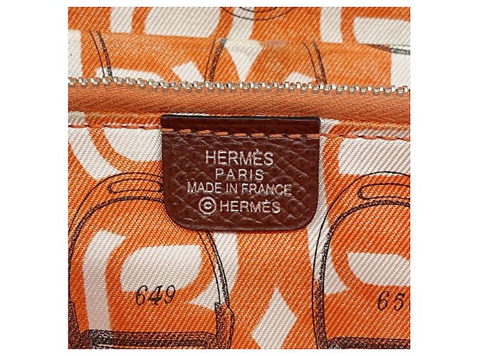 Hermès Billetera Larga Hermes Azap en Piel Epsom Rouge H - vista 4