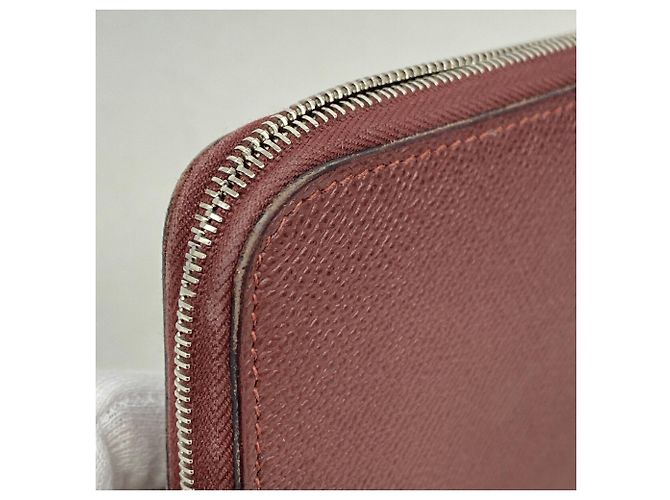 Hermès Billetera Larga Hermes Azap en Piel Epsom Rouge H - vista 5