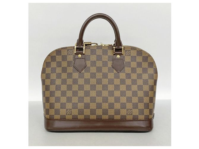 Borsa Louis Vuitton Damier Alma N51131 Ebene da donna - vista 7
