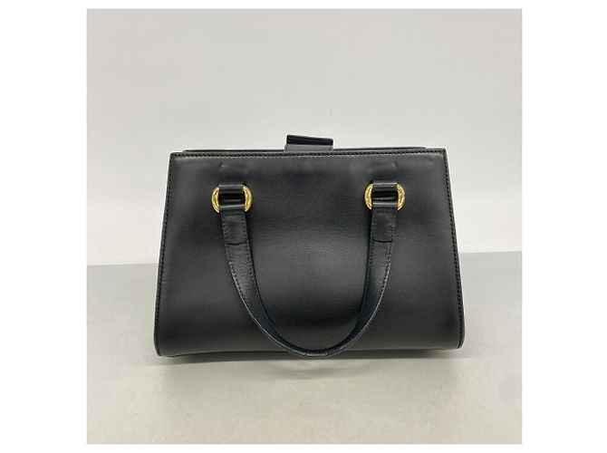 Borsa a mano Gucci Sylvie in pelle nera - vista 10