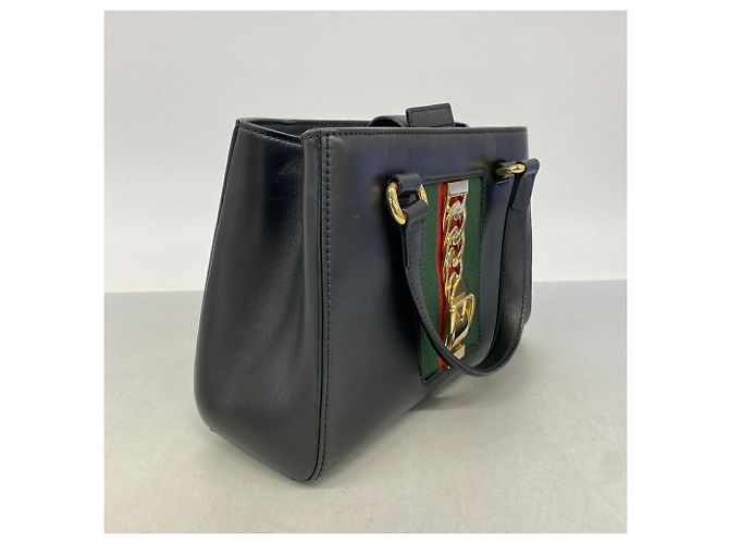 Borsa a mano Gucci Sylvie in pelle nera - vista 2