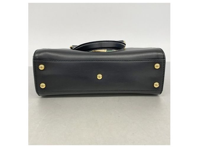 Borsa a mano Gucci Sylvie in pelle nera - vista 3