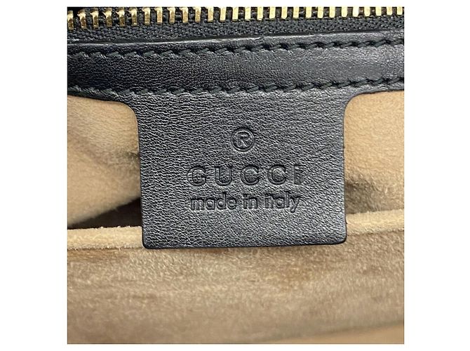 Borsa a mano Gucci Sylvie in pelle nera - vista 5