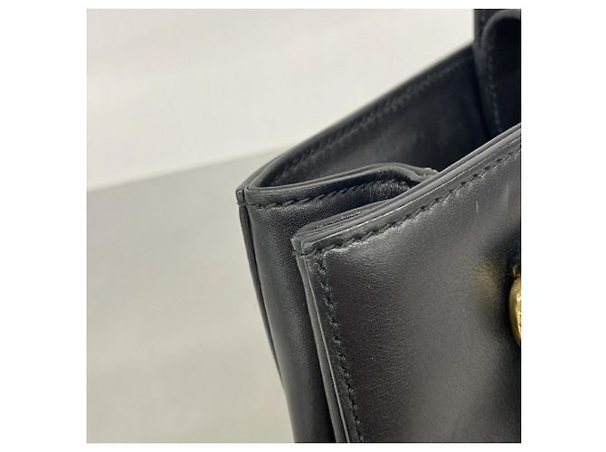 Borsa a mano Gucci Sylvie in pelle nera - vista 7