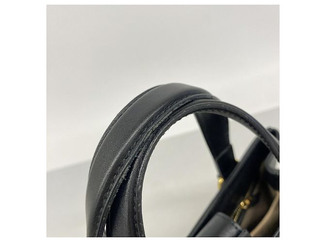 Borsa a mano Gucci Sylvie in pelle nera - vista 8