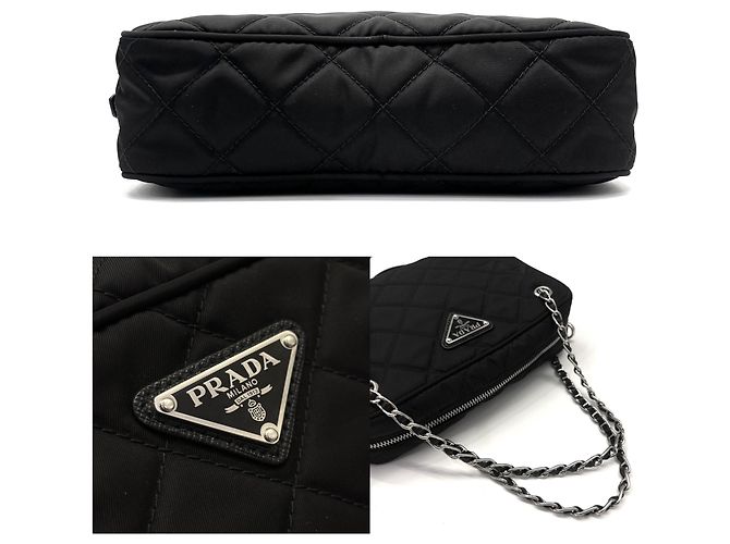 Prada Schultertasche mit Kette - Ansicht 4