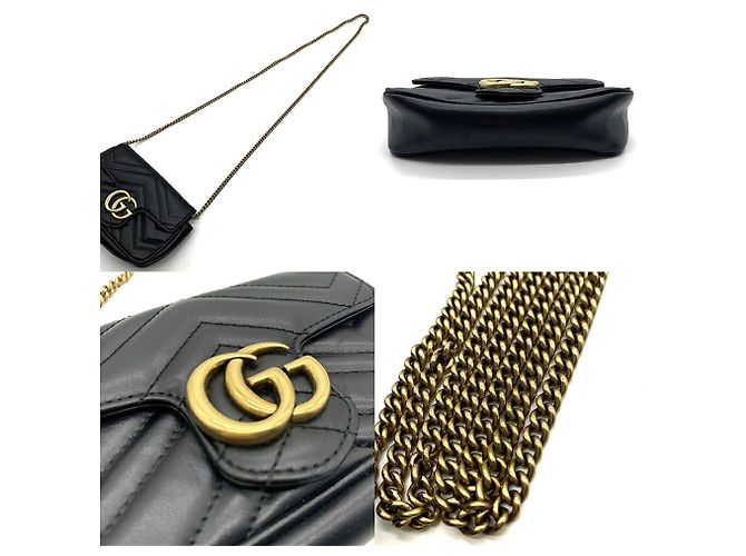 Gucci GG Marmont gesteppte Leder-Schultertasche - Ansicht 4