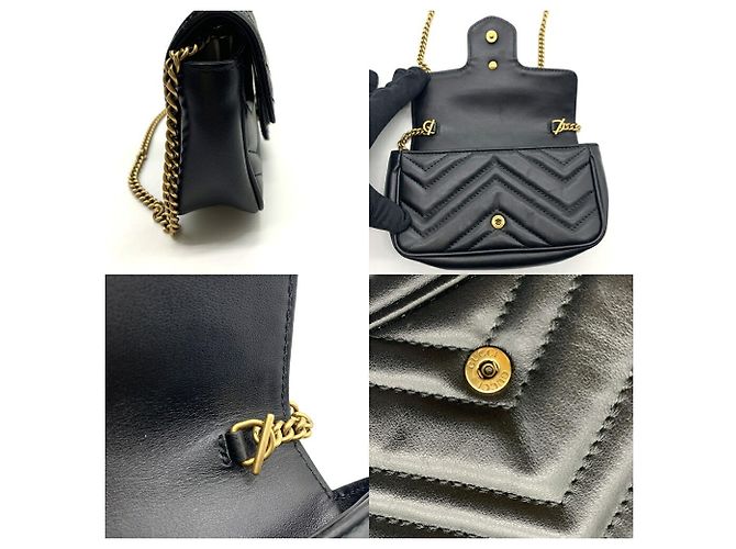 Gucci GG Marmont gesteppte Leder-Schultertasche - Ansicht 5