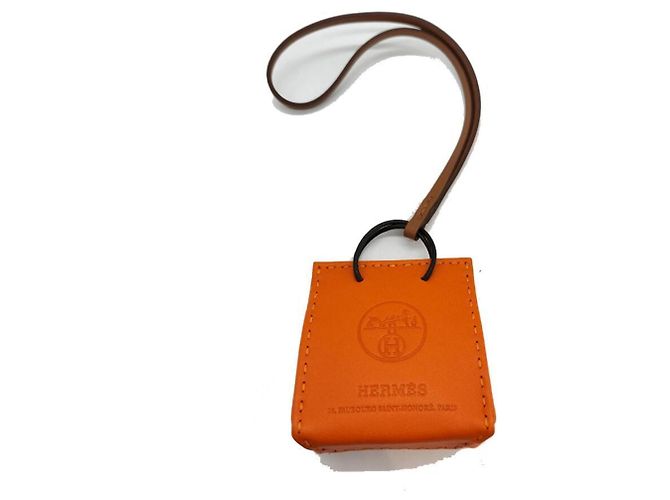 Hermès Sac Orange Handbag Charm - vista 2