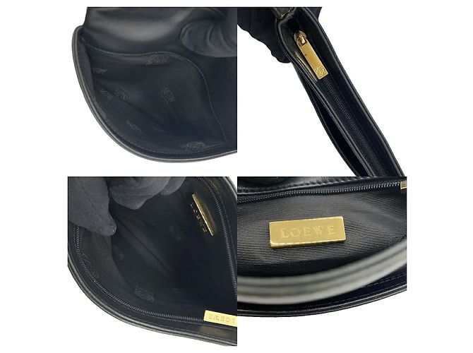 Borsa a tracolla Sacoche in pelle goffrata Anagram Loewe - vista 4