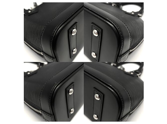 Borsa a mano Louis Vuitton Alma BB Epi Black - vista 3