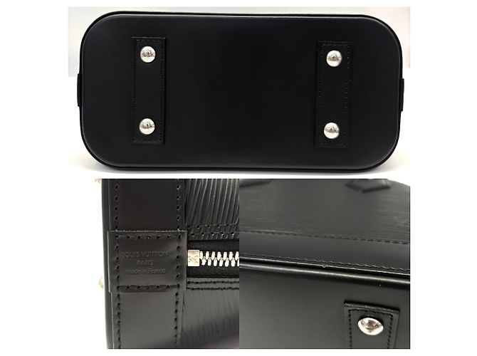 Borsa a mano Louis Vuitton Alma BB Epi Black - vista 4