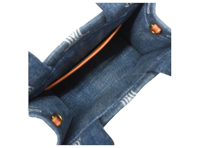 Céline Celine Bolso Tote Small Covertized Denim - vista 4