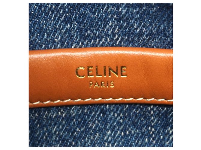 Céline Celine Bolso Tote Small Covertized Denim - vista 5