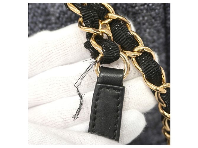 Chanel Deauville Raffia Chain Tote Bag - Ansicht 7