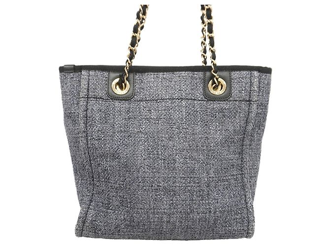 Chanel Deauville Raffia Chain Tote Bag - Ansicht 9