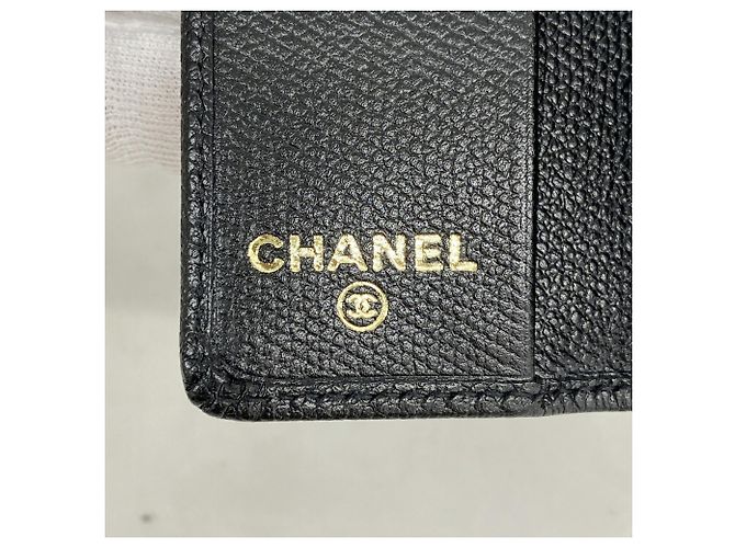 Portachiavi Chanel in pelle nera - vista 4