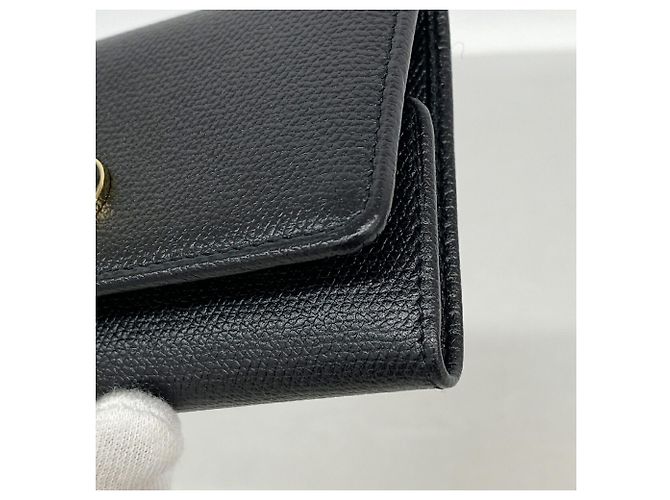 Portachiavi Chanel in pelle nera - vista 6