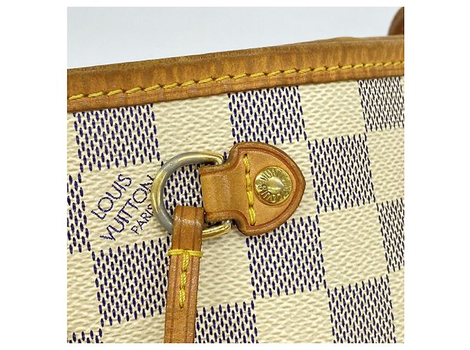 Borsa Tote Louis Vuitton Damier Azur Neverfull PM - vista 11