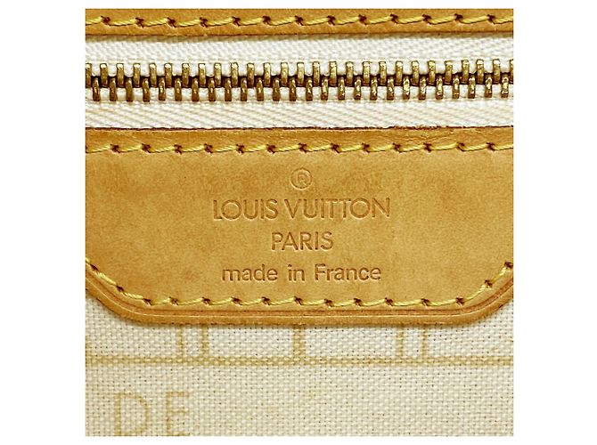 Borsa Tote Louis Vuitton Damier Azur Neverfull PM - vista 5