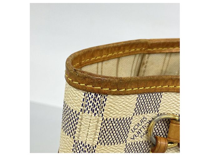 Borsa Tote Louis Vuitton Damier Azur Neverfull PM - vista 6