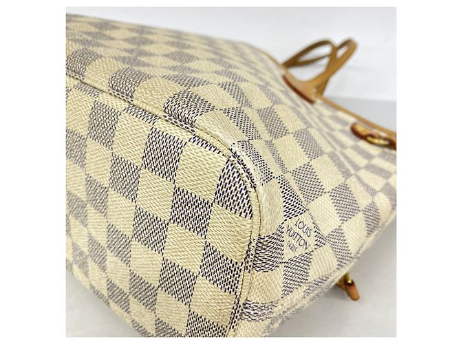 Borsa Tote Louis Vuitton Damier Azur Neverfull PM - vista 9