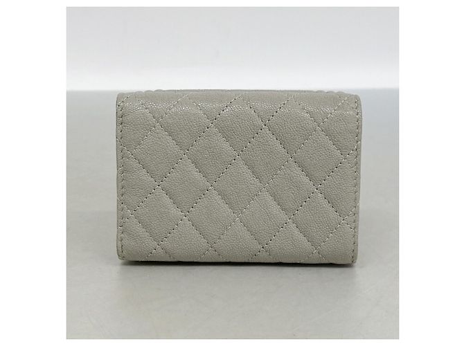 Portafoglio Chanel Boy Tri-fold in Gray - vista 6