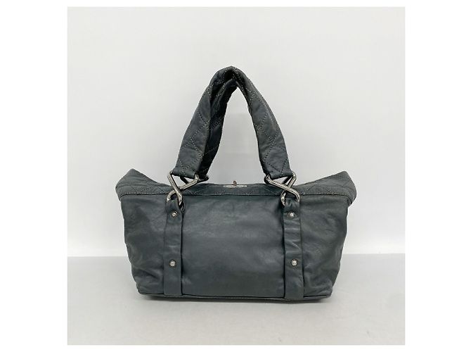 Borsa Tote Chanel verde scuro - vista 10