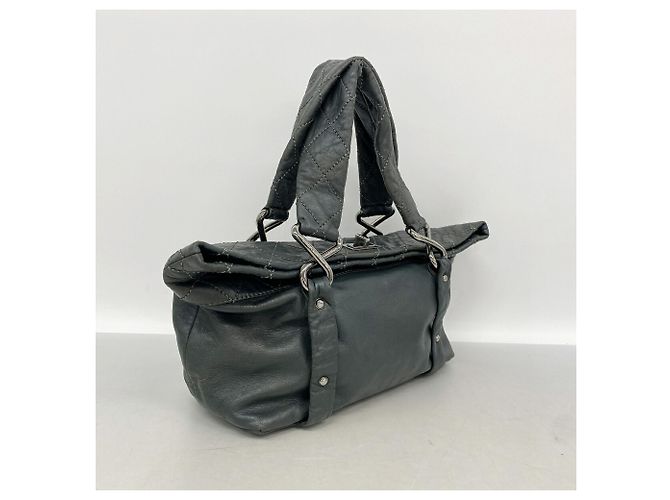 Borsa Tote Chanel verde scuro - vista 2